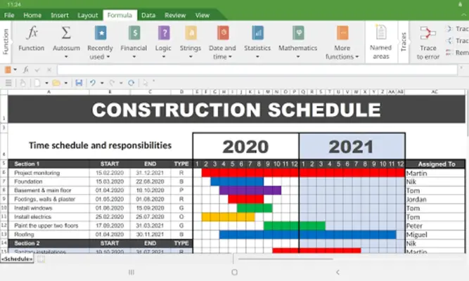 PlanMaker Spreadsheet android App screenshot 2