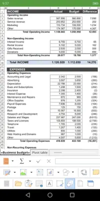 PlanMaker Spreadsheet android App screenshot 4