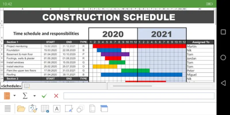 PlanMaker Spreadsheet android App screenshot 6